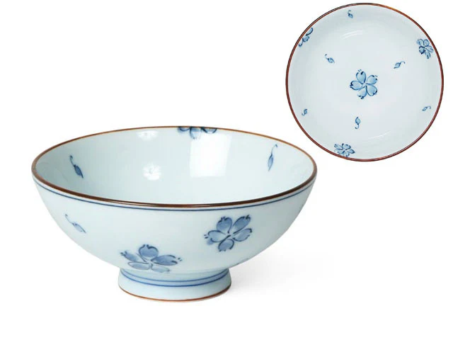 Blue and White Design Rice Bowl - 4.5 inch - Image 3