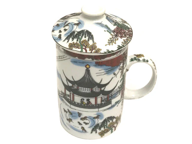 Multi-Color and Design Mug with Infuser - Image 8