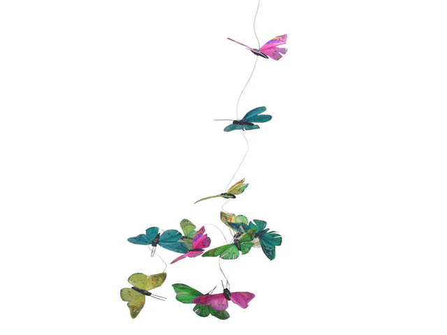 Spring Eve Feather Butterfly Garland - Image 2