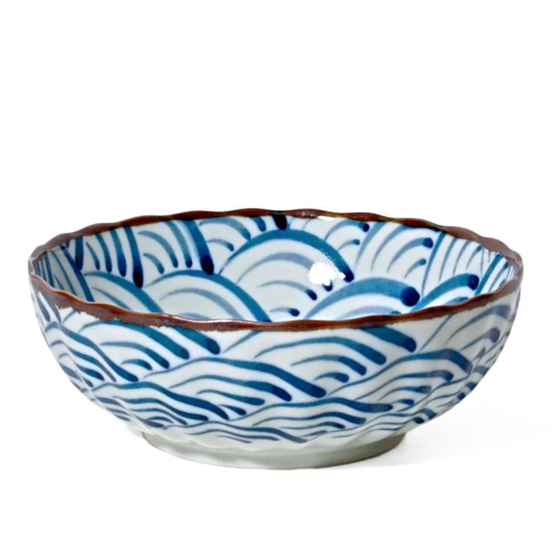 Seikai Nami Blue Ocean Waves Series Ceramics - Image 3