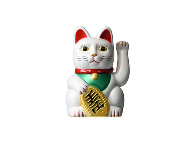 Battery Powered Hand Motion Lucky Cat - 6"H - Image 2
