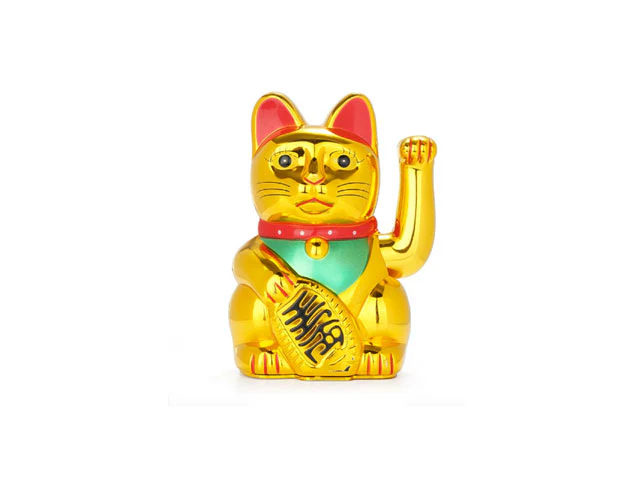 Battery Powered Hand Motion Lucky Cat - 6"H - Image 3