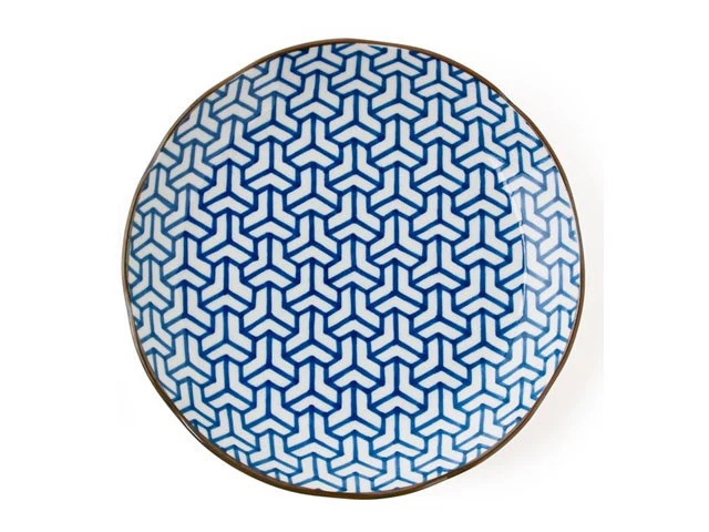 Monyou Blue on White Dinner Plate - 10" - Image 3