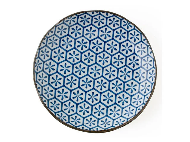 Monyou Blue on White Dinner Plate - 10" - Image 4