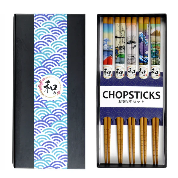 5-Piece Chopstick Set (Various Designs) - Image 2