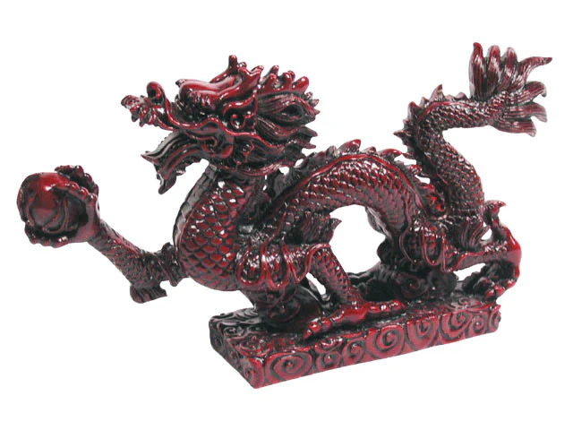 Dragon with Pearl Figurine (XS) - 5" Long - Image 3