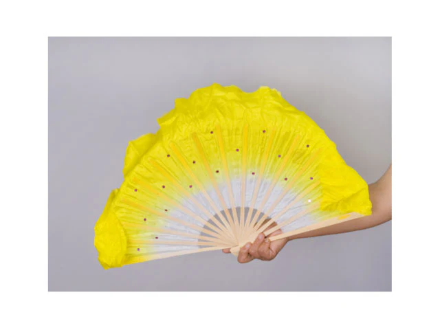 Silk Dancing Fan with Sequins - Image 3