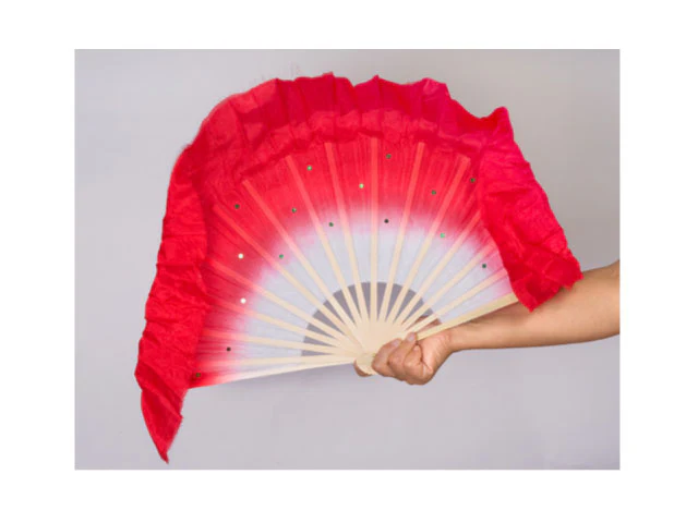 Silk Dancing Fan with Sequins - Image 4