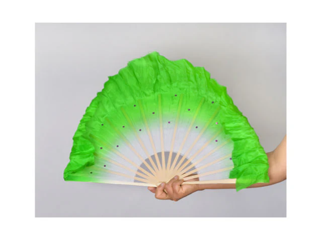 Silk Dancing Fan with Sequins - Image 5