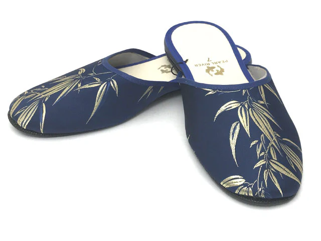 Bamboo Leaves Design Rayon Brocade Slipper - Image 4