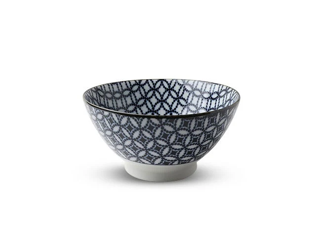 Blue on White Classic Pattern Noodle Bowl - Image 4
