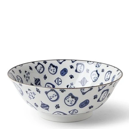 Maneki Neko Blue Bowl - Image 4