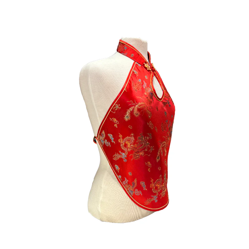 Brocade Apron Halter Top - Image 4