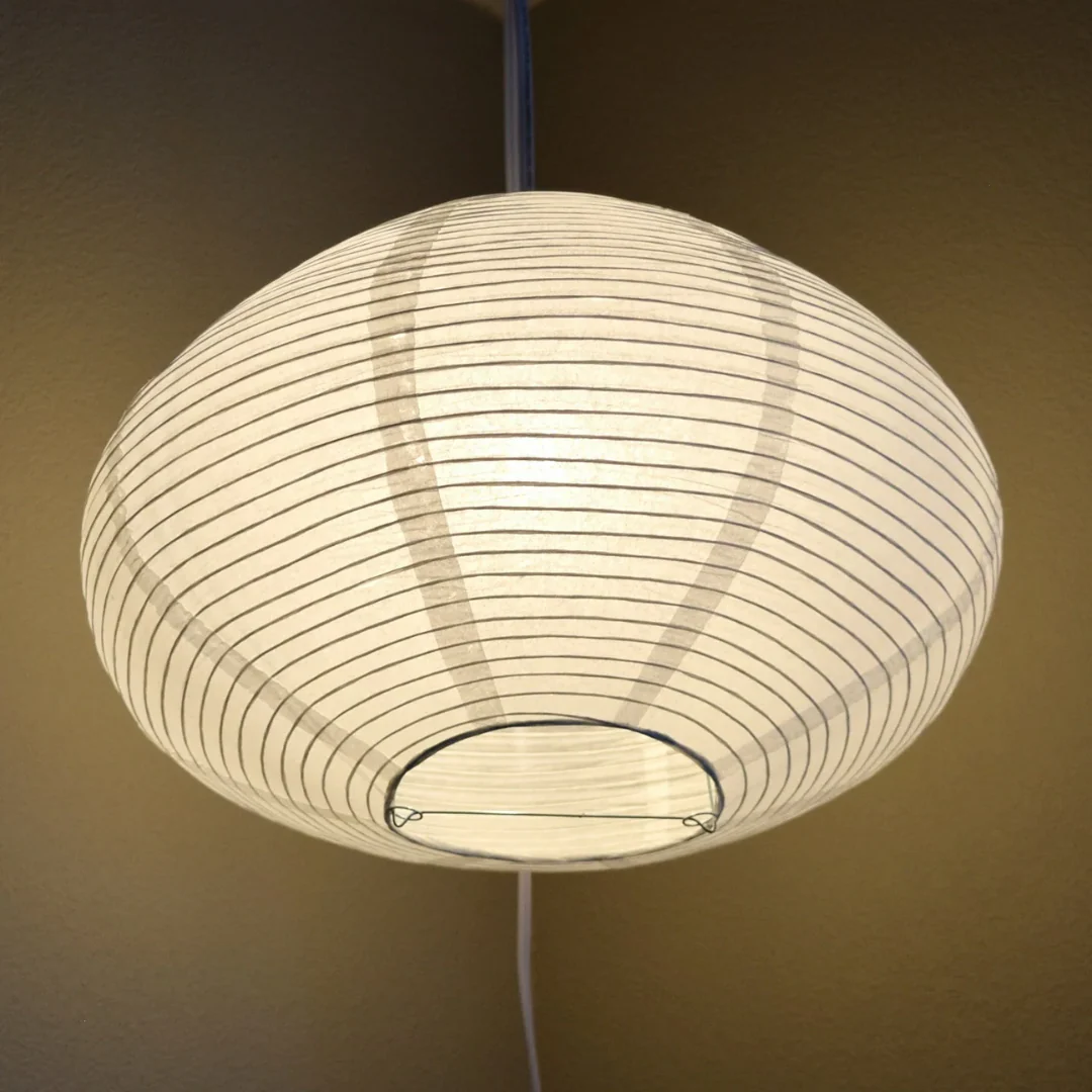 Bulbous-Shaped Paper Lantern - White - Image 2