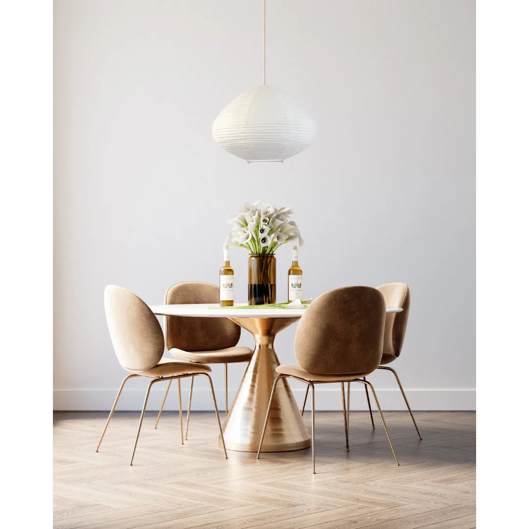 Bulbous-Shaped Paper Lantern - White - Image 3
