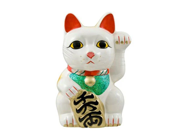 Premium White Lucky Cat (Maneki-Neko Welcoming Cat) - Image 4