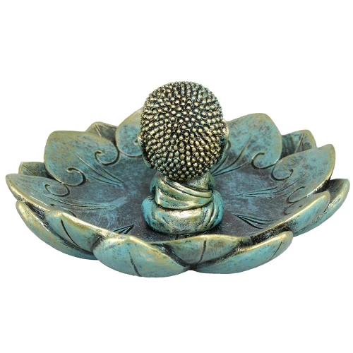 Baby Buddha Lotus Incense Holder - Image 2