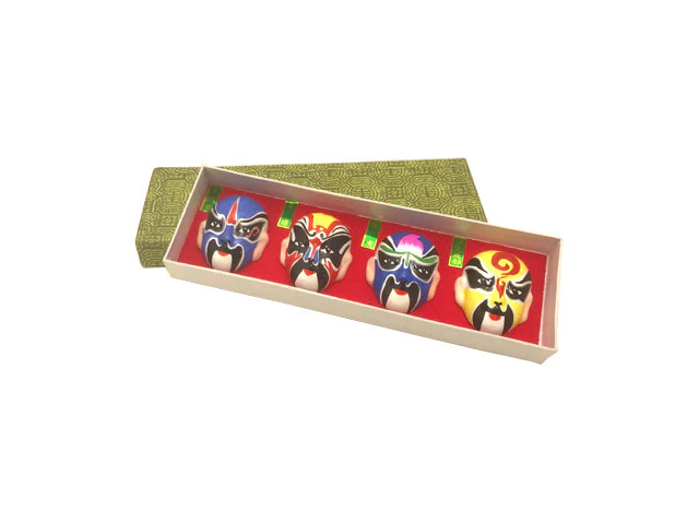 Mini Size Peking Opera Color Face Painting Sculpture Display - Image 3