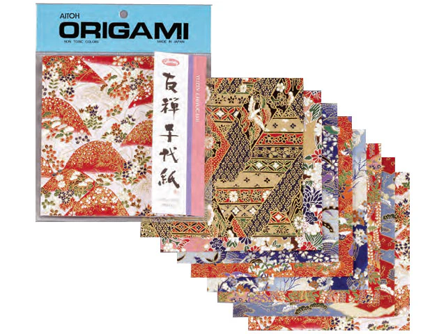 Yuzen Chiyogami - Floral Pattern Origami Paper - 6" x 6" - Image 3