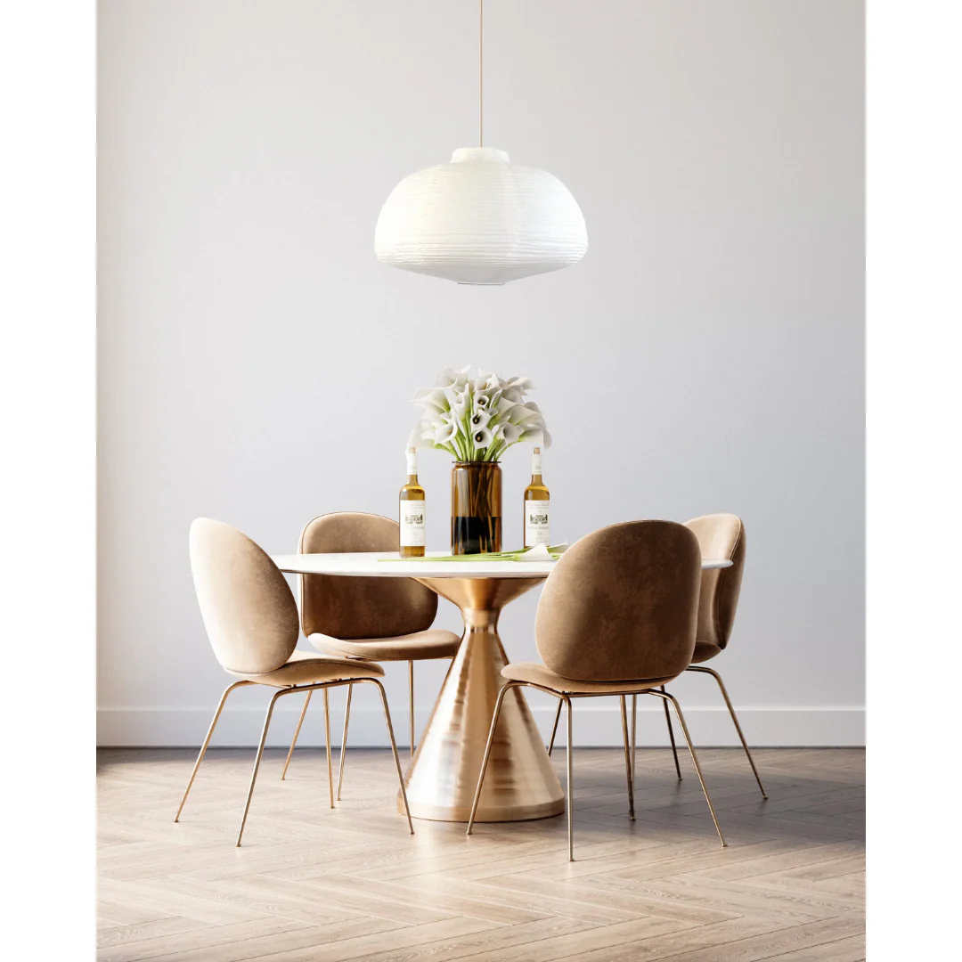 Dome-Shaped Paper Lantern - White - Image 3
