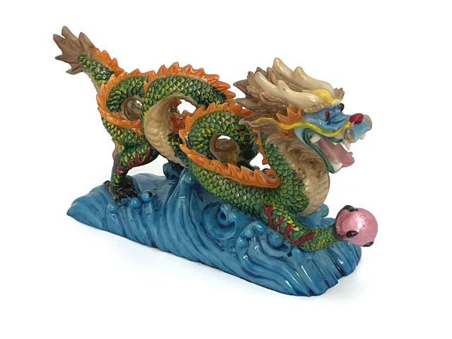 Dragon with Pearl On Sea - 6" Long - Image 5