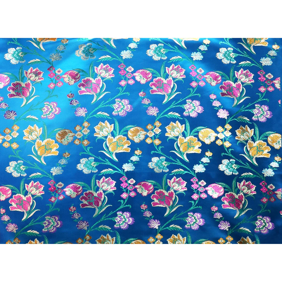 Tulip Floral Brocade Fabric - Image 4