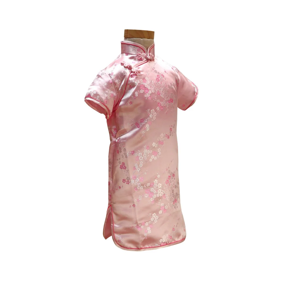 Girls Short Sleeve Brocade Dress - Image 10