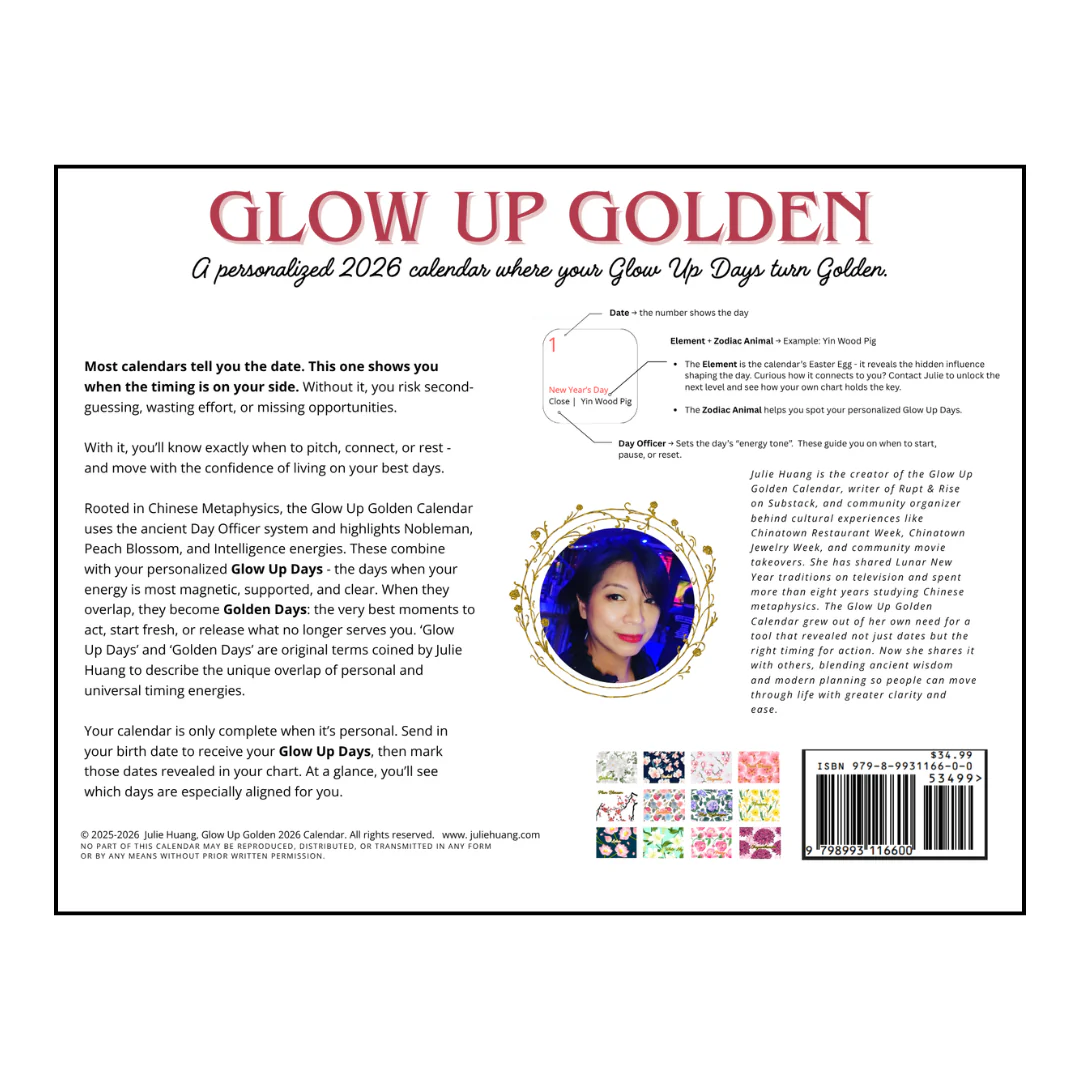 Glow Up Golden Personalized Calendar - Image 2