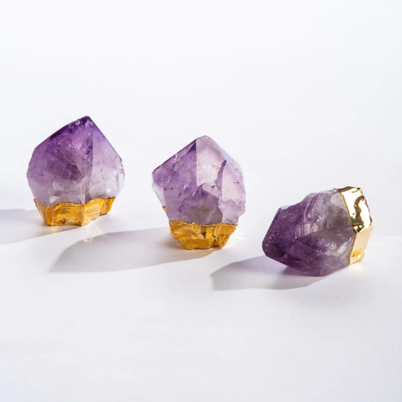 Gold Gilded Amethyst Stone - Image 2