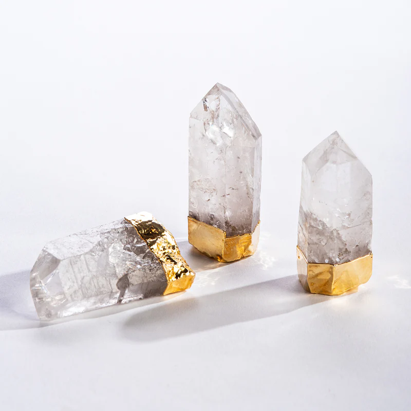 Gold Gilded Quartz Stone - Image 2