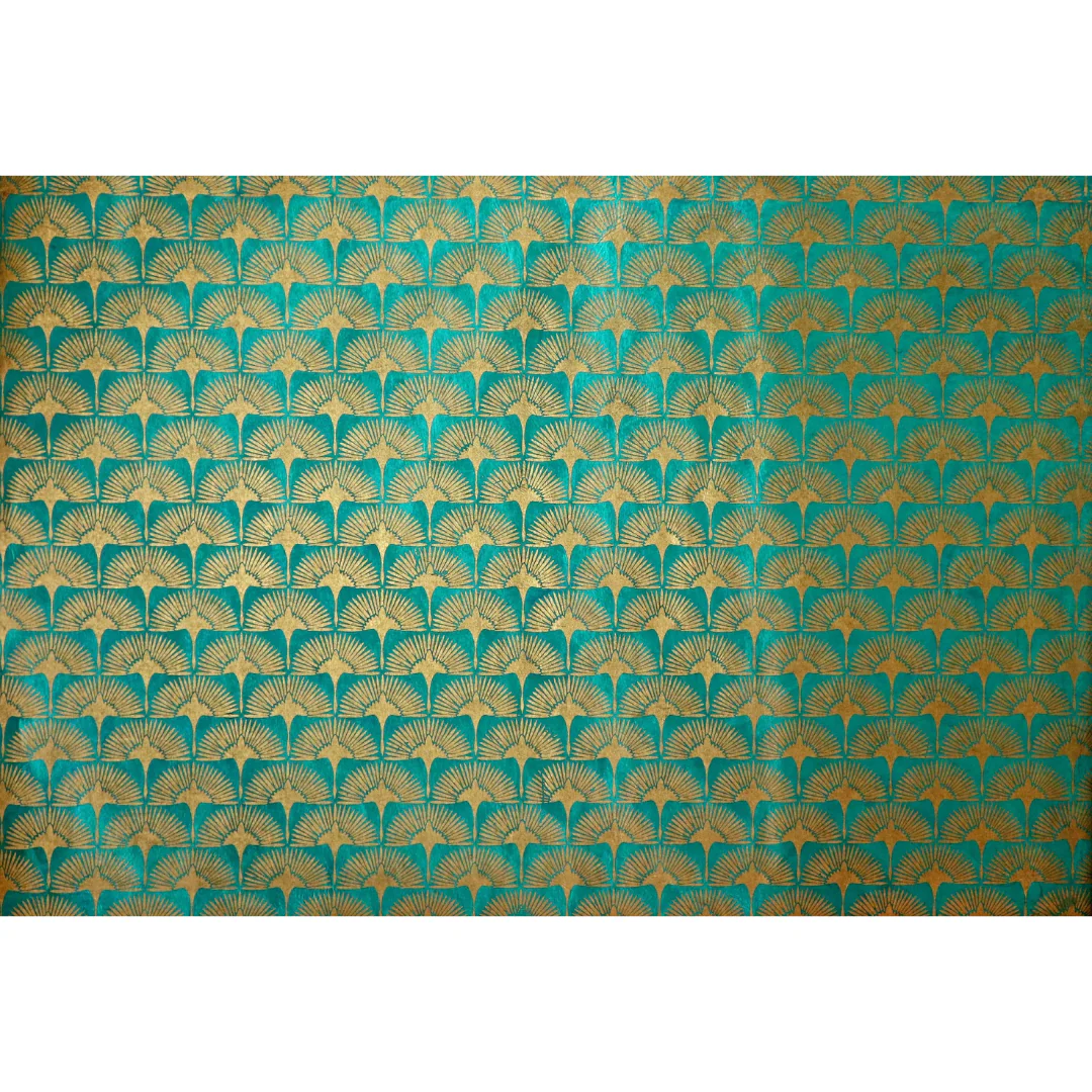 Handmade Nepal Silkscreen Paper - Cranes (Various Colors) - Image 3
