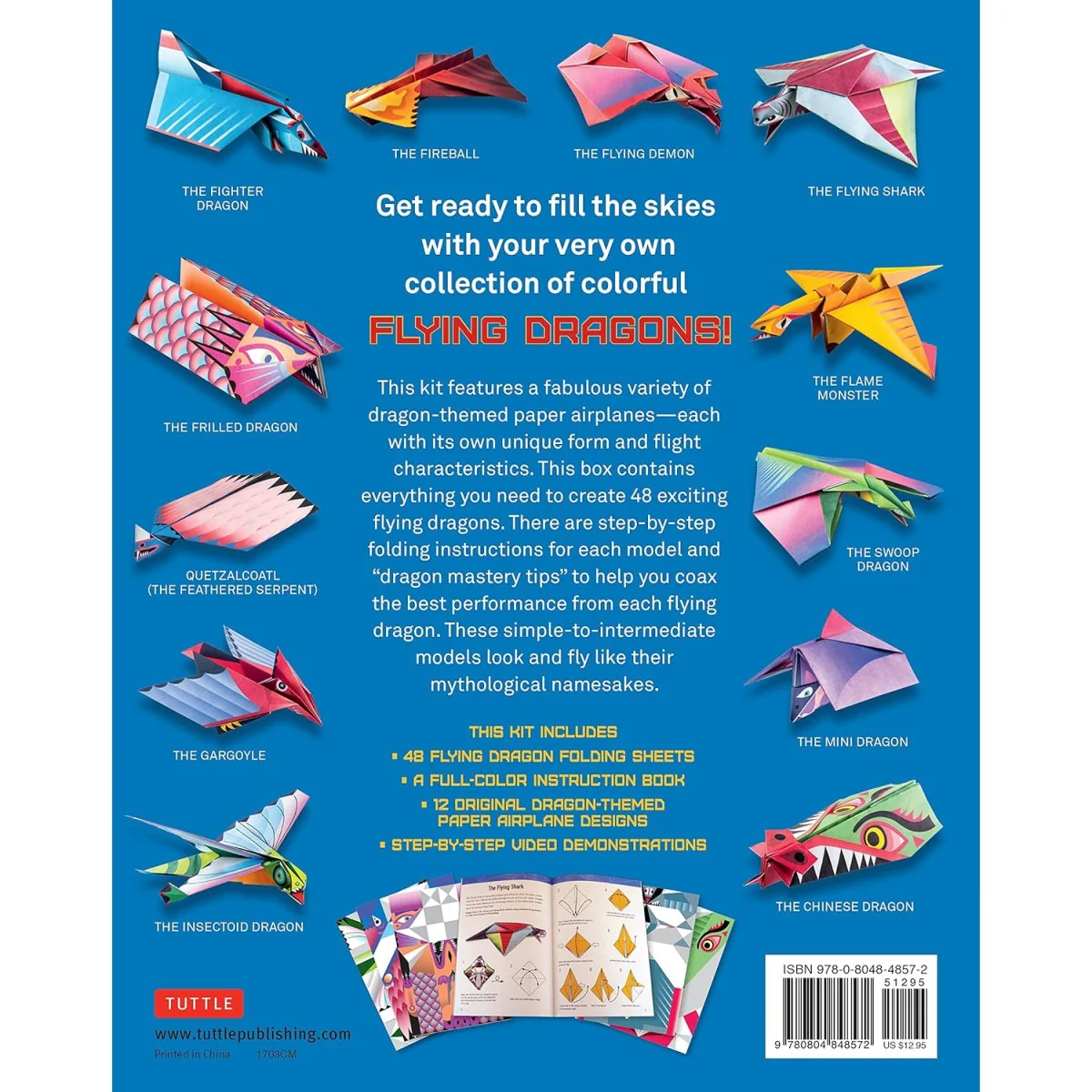 Flying Dragons Paper Airplane Kit - Image 2