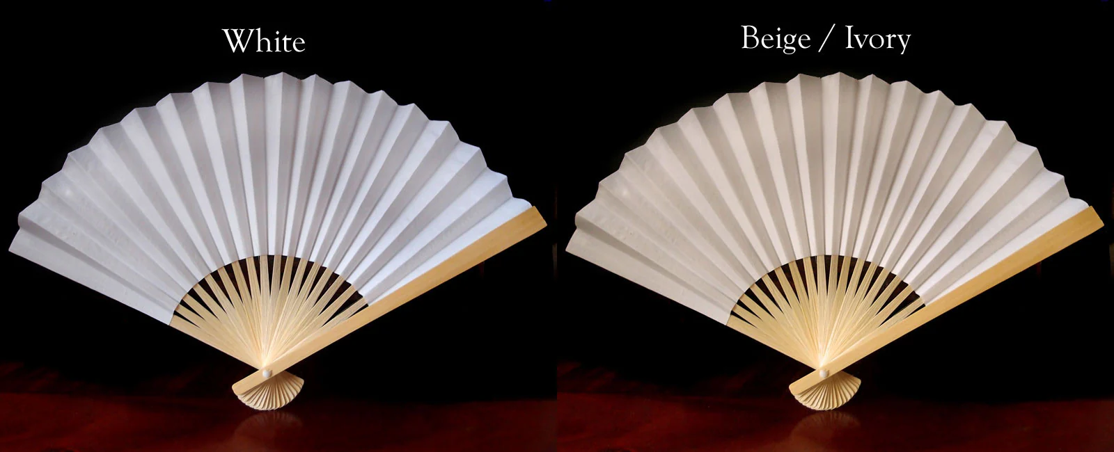Premium Paper Folding Fan - 9" - Image 3