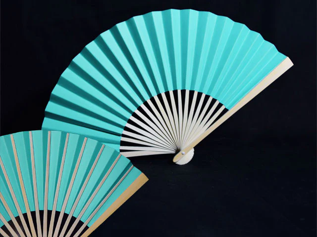 Premium Paper Folding Fan - 9" - Image 6