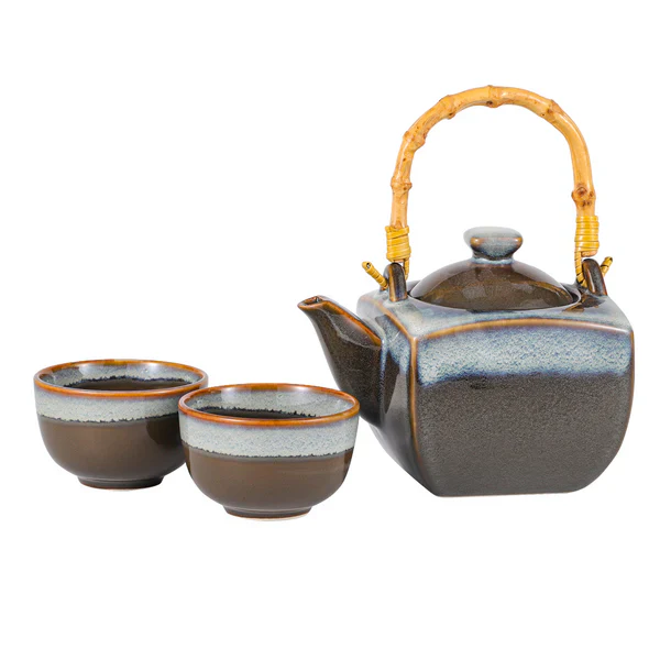 Reactive Glaze Tea Set - Image 2