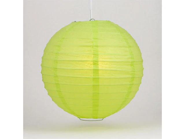 Color Round Paper Lantern (Wire Frame) - Image 5