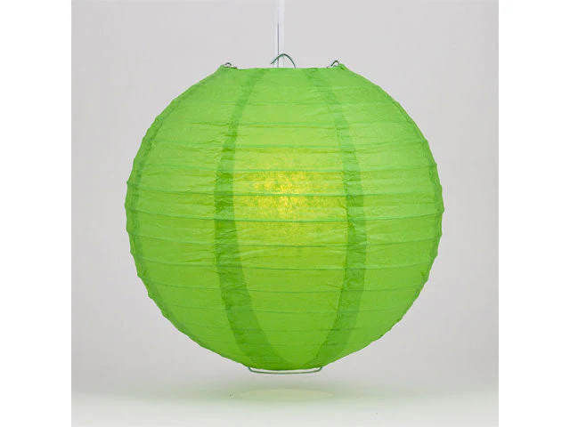Color Round Paper Lantern (Wire Frame) - Image 6