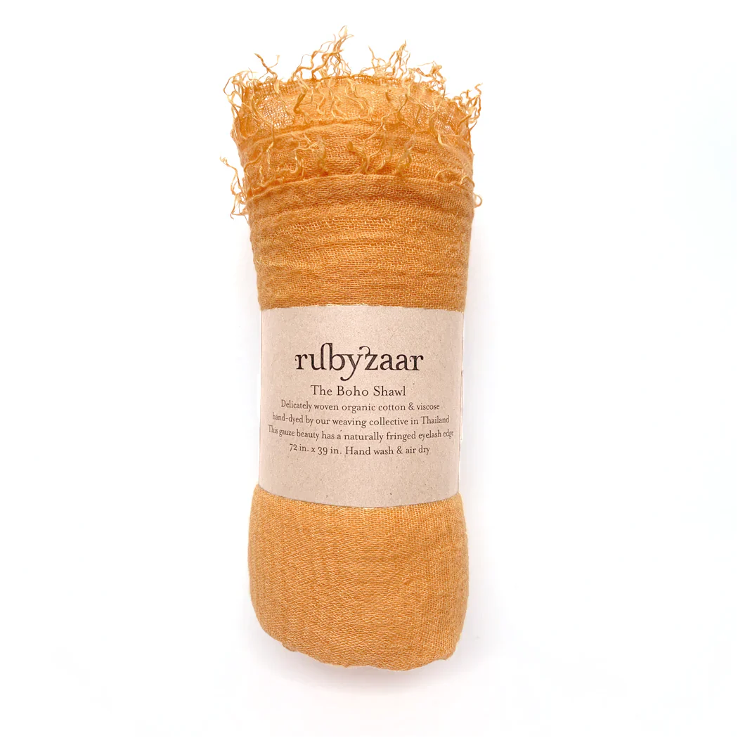 Rubyzaar Boho Organic Shawl - Image 10
