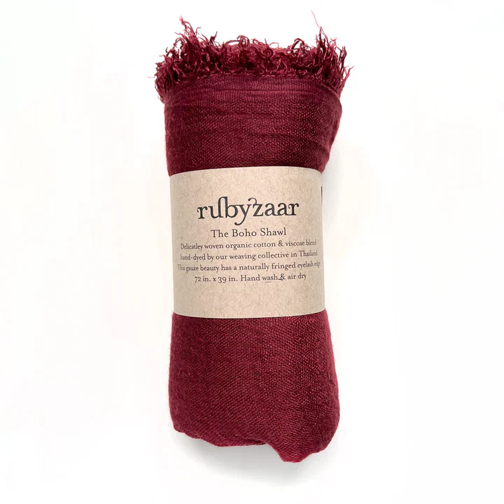 Rubyzaar Boho Organic Shawl - Image 11