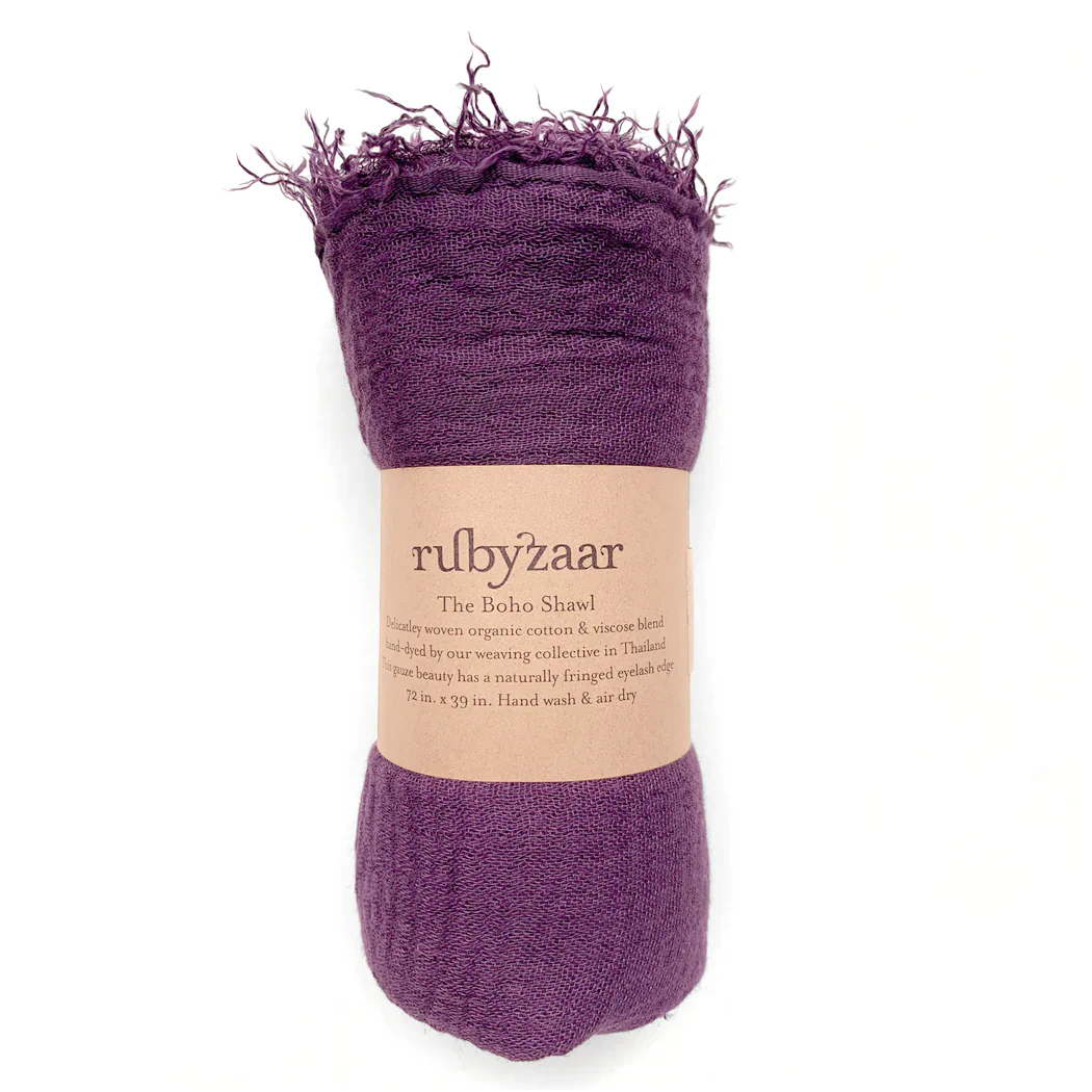 Rubyzaar Boho Organic Shawl - Image 12