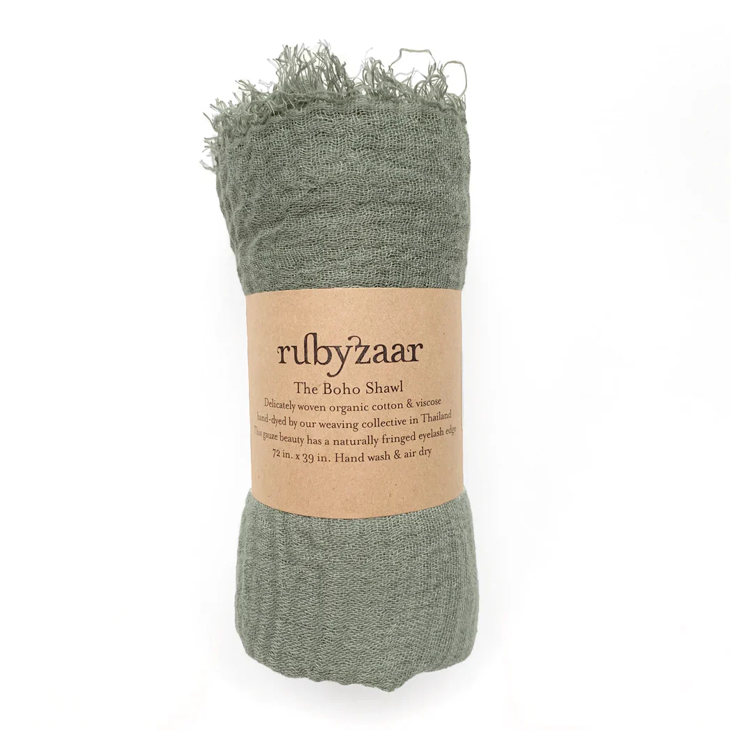 Rubyzaar Boho Organic Shawl - Image 13