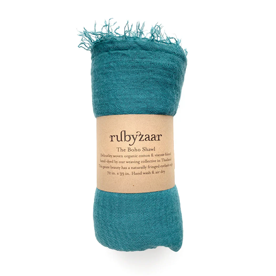 Rubyzaar Boho Organic Shawl - Image 15