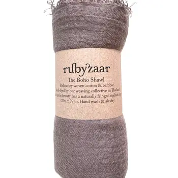 Rubyzaar Boho Organic Shawl - Image 17