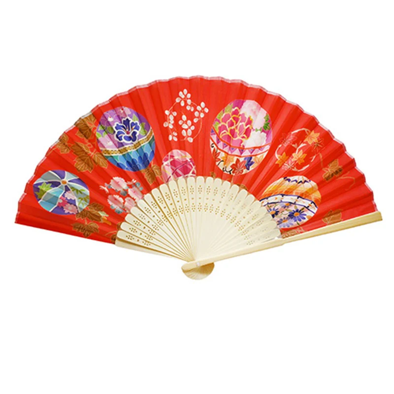 Printed Bamboo Hand Fan - 9 inch - Image 17
