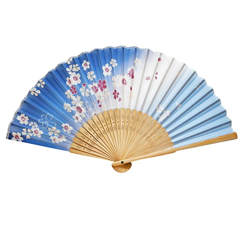 Printed Bamboo Hand Fan - 9 inch - Image 20