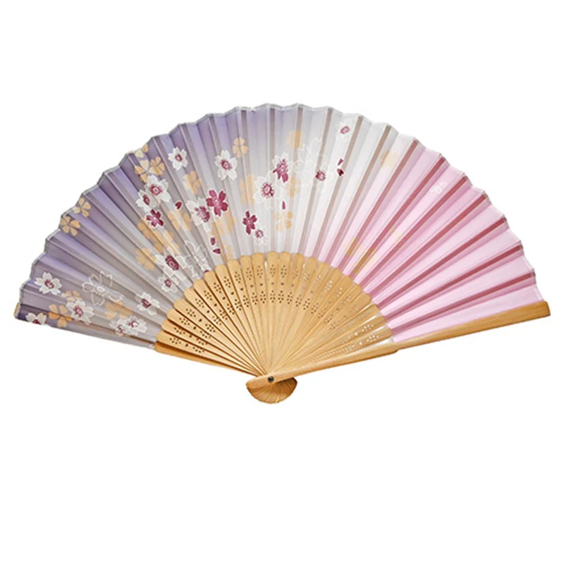 Printed Bamboo Hand Fan - 9 inch - Image 22