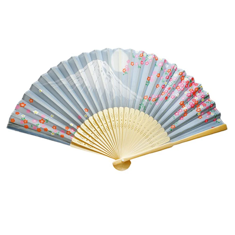 Printed Bamboo Hand Fan - 9 inch - Image 4
