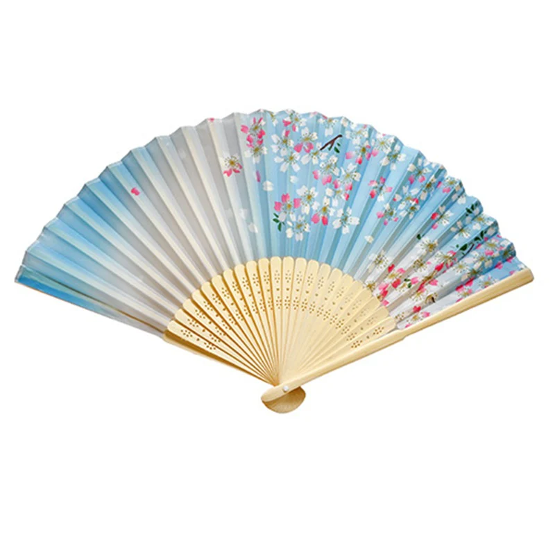Printed Bamboo Hand Fan - 9 inch - Image 5