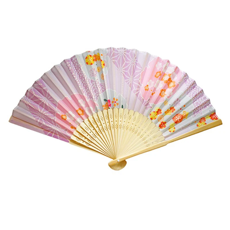 Printed Bamboo Hand Fan - 9 inch - Image 6