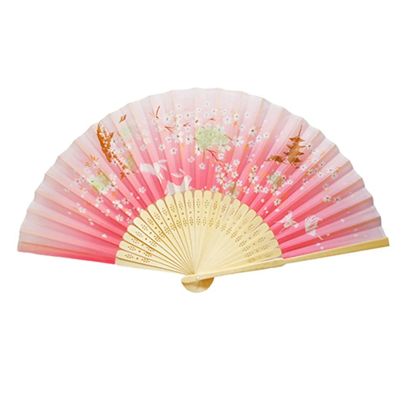 Printed Bamboo Hand Fan - 9 inch - Image 7